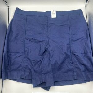 NWT Lane Bryant Women's Navy Blue Elastic Waist Plus Size Shorts‎ Size 18/20